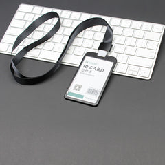 Aluminum Business Card Holder With Lanyard