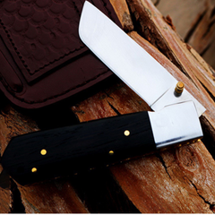 Black Scorpion 8? Long 4?Blade? 6oz 440c High Mirror Polished Pocket knives Handmade Damascus Pocket Folding Knife Handmade Word Class knives