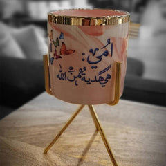 Ceramic Candle stand with Metal Frame - Gifto Graphics