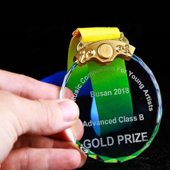 Corporate Crystal Medals
