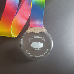 Corporate Crystal Medals Without Custom Landyard