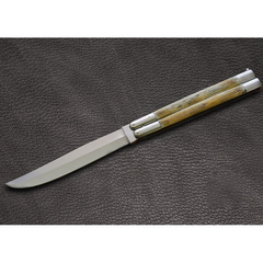 D2 tool steel Filipino Balisongs butterfly Stainless Steel brass with bone with rose wood Inserts