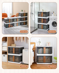 Plastic Bathroom Wardrobe Foldable Clothes Storage Bag