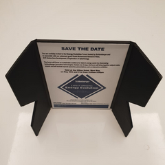 HD Metal Photo Panel Invitation Card with PU Leather Envelope