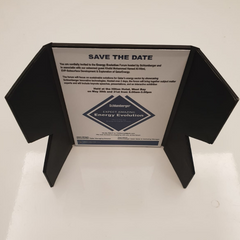 HD Metal Photo Panel Invitation Card with PU Leather Envelope