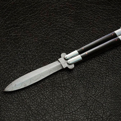 High Carbon Steel Filipino Balisongs butterfly Brass with Stainless Steel with roseWood Inserts