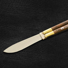 High Carbon Steel Filipino Balisongs butterfly Brass with walnut burl wood Inserts
