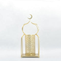 Set of 5 Iron Candle Holder Lantern for Home Decor Ramadan Gift