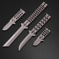 Lots of 4 High Carbon Filipino Balisongs butterfly Trainer Practice