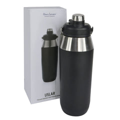 USLAR - Hans Larsen Vacuum Bottle with Solid Handle and Dual Lid