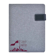 VOLOS- Giftology A4 Folder with 4000 mAh Wireless Powerbank