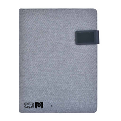 VOLOS- Giftology A4 Folder with 4000 mAh Wireless Powerbank