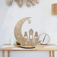 Set of 5 Wooden Assemble DIY Decorations For Eid Mubarak Gifts and Ramadan Gifts