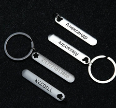 Phone Number Keychains Cute Hollow Out Animals Personalized