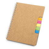 Spiral Notebook with Sticky Note and Pen