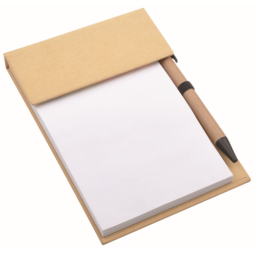 Notepad with Sticky Note and Pen