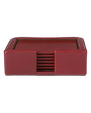 Mondrian Leather Coasters