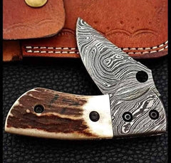 Damascus Fold with Horn Handle