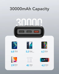 30000mAh Power Bank with Digital Display