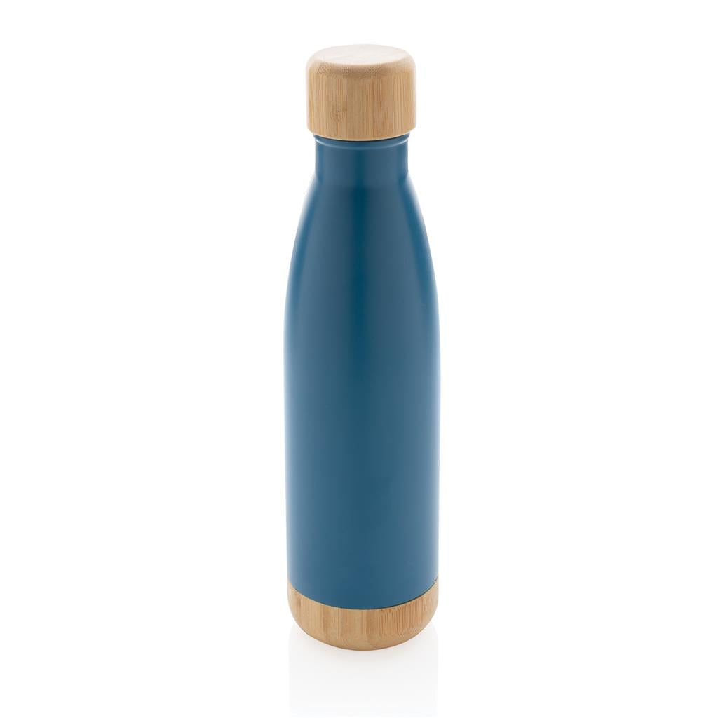 ODESSA - Giftology Double Wall Stainless Bottle with Bamboo Lid and Base
