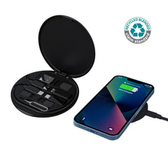OSLO - @memorii Recycled 15W Wireless Charger Multi - Cable Set