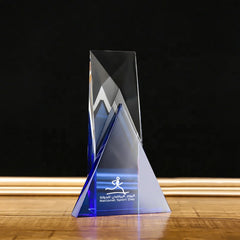 Iceberg Shield Crystal Award Trophy For School Sports Meet
