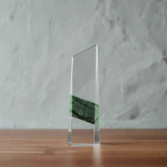 Vertical Crystal and Marble Awards in Hardboard Box