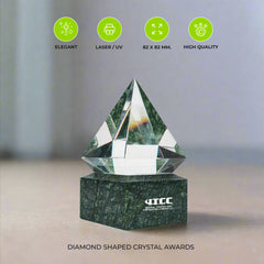 Diamond Shaped Crystal Awards