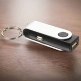 Rotate Car Charger And Keychain
