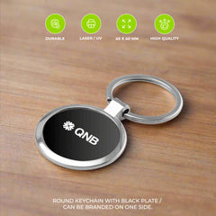 Round Shaped Metal Keychains