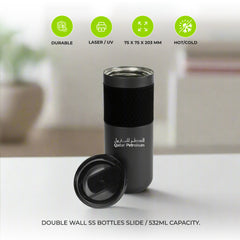 Double Wall SS Bottles Slide-Lock PP Lid 532ml (18 oz)