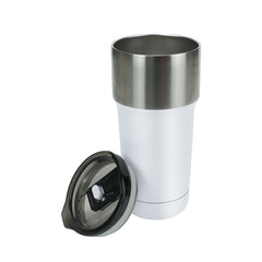 Double Wall SS Tumblers with Slide-Lock PP Lid 591ml