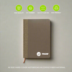 A5 Coffee Material Notebooks | 96 sheets & Page Marker