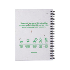 Plantable Notepads B6 with Seed Covers & Spiral Binding