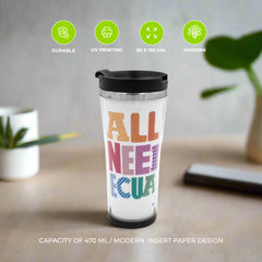 Travel Mugs in Insert Paper Design