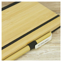 A5 size Bamboo Notebooks with Pen Loop & Page Marker