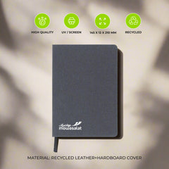 Dorniel A5 Notebooks with Recycled Leather Cover