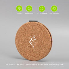 Eco-Neutral Cork Pocket Mirror