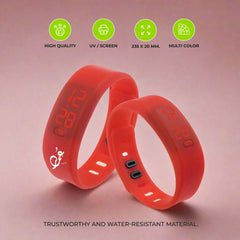 Silicone Wristbands with Digital Watch