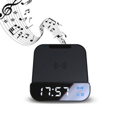 Multi-functional Wireless Speaker, Charger & Alarm Clock