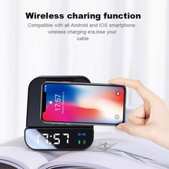 Multi-functional Wireless Speaker, Charger & Alarm Clock