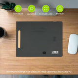 CHANGE ZERO Recycled PU 15W Wireless Mousepad & Desk Organizer