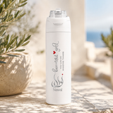 AERO SIP - Hans Larsen Recycled Stainless Steel Bottle with Dual Sip Lid