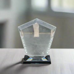 Victory Crest Crystal Plaque-S