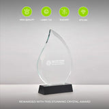 Custom Design Crystal Transparent Trophy Plaque
