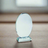 Round crystal award