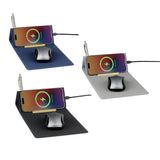 CHANGE ZERO Recycled PU 15W Wireless Mousepad & Desk Organizer