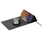 CHANGE ZERO Recycled PU 15W Wireless Mousepad & Desk Organizer