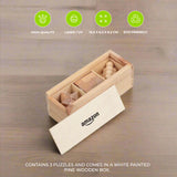 BRENNA - eco-neutral 3 pcs Brain Teaser Puzzle Set