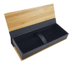 Bamboo Pen Box with Velvet Interior